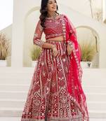 Red Bridal Lehenga