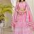 Pink Embroidered Lehenga