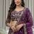 purple embroidered lehenga