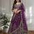 purple embroidered lehenga