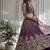 purple embroidered lehenga