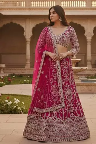 Pink Designer Bridal Lehenga