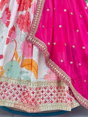 white &pink embroidered lehenga 2