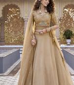 CHIKU Heavy Embroidery Moti & Sequin Work Pure Crunchy Lehenga Choli with Dupatta | Wedding & Festive Wear