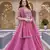 PINK Heavy Embroidery Moti & Sequin Work Pure Crunchy Lehenga Choli with Dupatta | Wedding & Festive Wear