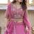 PINK Heavy Embroidery Moti & Sequin Work Pure Crunchy Lehenga Choli with Dupatta | Wedding & Festive Wear