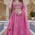 PINK Heavy Embroidery Moti & Sequin Work Pure Crunchy Lehenga Choli with Dupatta | Wedding & Festive Wear