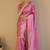 Pink soft silk blend banarasi jacuard work designer saree with blouse
