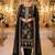 Black chiffon suit with embroidery & sequin work