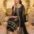 Black chiffon suit with embroidery & sequin work