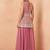 Pink georgette stitched palazzo suit with embroidery & sequin work