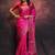 Rani pink soft silk blend banarasi jacuard work designer saree with blouse