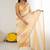 Yellowfendy satin saree with zarkan diamond work & ultra satin blouse