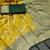 Mustard soft silk blend banarasi jacuard work designer saree with blouse