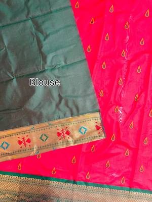 pink color banarasi paithani art silk saree with blouse 4
