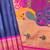 purple color banarasi paithani art silk saree with blouse