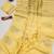 yellow color art silk saree with blouse