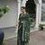 green color jute art silk saree with blouse