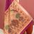 plum color khadi art silk saree with printed blouse