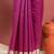 plum color khadi art silk saree with printed blouse
