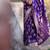 Purple soft silk blend banarasi jacuard work designer saree with blouse