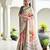 grey color satin art silk saree with designer blouzse