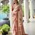 pink color satin art silk saree with designer blouzse