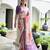 purple color satin art silk saree with designer blouzse
