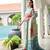 teal color satin art silk saree with designer blouzse