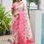  pink color banarasi art silk saree with designer blouse