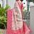  pink color banarasi art silk saree with designer blouse