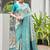  teal color banarasi art silk saree with designer blouse