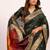 mehendi color banarasi art silk saree with blouse