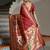 maroon color banarasi paithani art silk saree with blouse