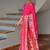 pink color banarasi paithani art silk saree with blouse