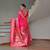 pink color banarasi paithani art silk saree with blouse
