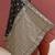 black  color art silk saree with printed blouse