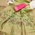  light green color chanderi cotton saree with printed blouse