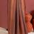 brown color tussar art silk saree with plain blouse