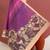 plum color tussar art silk saree with plain blouse