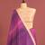 plum color tussar art silk saree with plain blouse