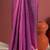 plum color tussar art silk saree with plain blouse