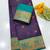 purple color tissue art silk saree with contrast blouse