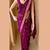 Purple soft silk blend banarasi jacuard work designer saree with blouse