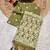 olive color chanderi cotton saree with blouse