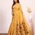 yellow color cotton saree with blouse