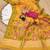 yelllow color chanderi cotton saree with blouse