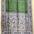 green color tussar art silk saree with blouse