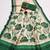 green  color cosmos art silk saree with blouse