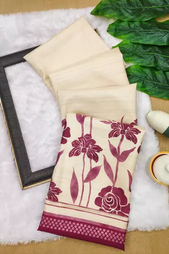 pink  color cosmos art silk saree with blouse